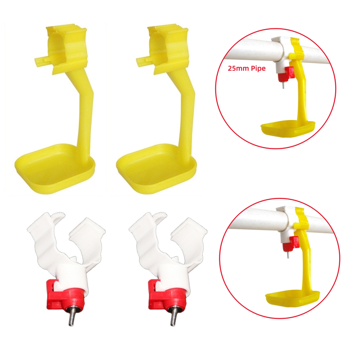 Chicken Nipple Drinker - 40 шт. подвесных поилок для кур