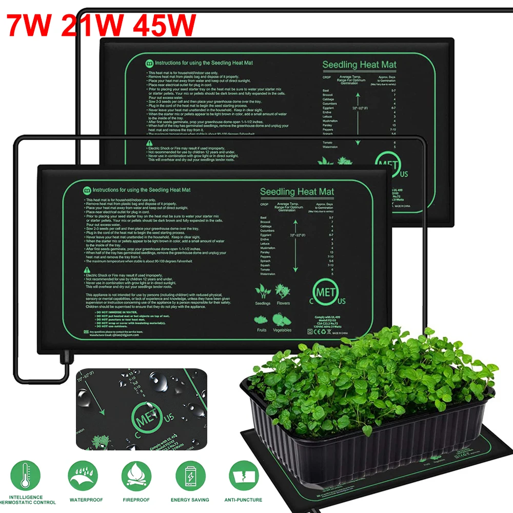 Seedling Heat Mat - 10/25/50 см нагревательный коврик для рассады