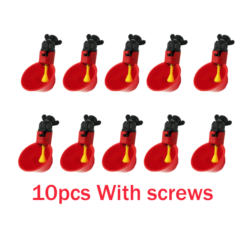 Chicken Nipple Drinker - 10 шт., подвесные чашки для воды