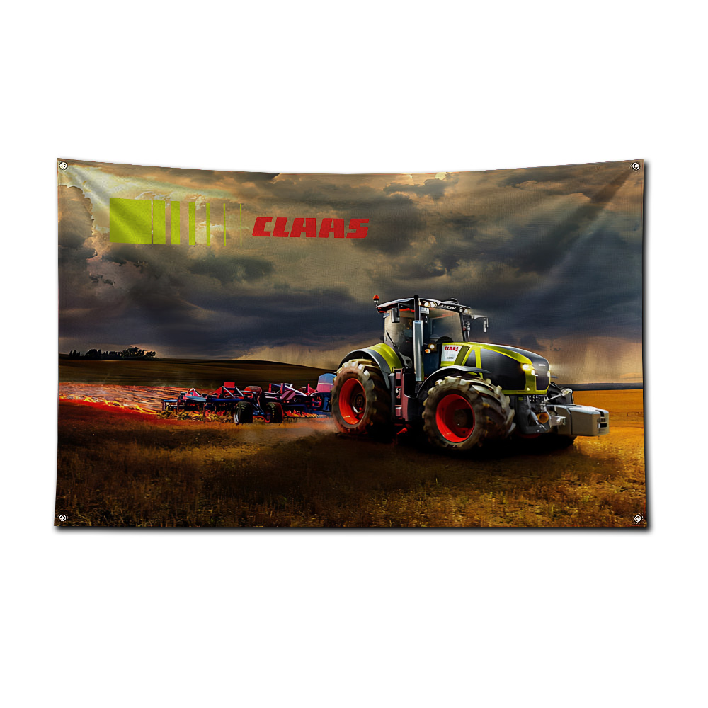 Флаг-баннер для трактора и ком – обзор и цена Farming Agriculture Logo