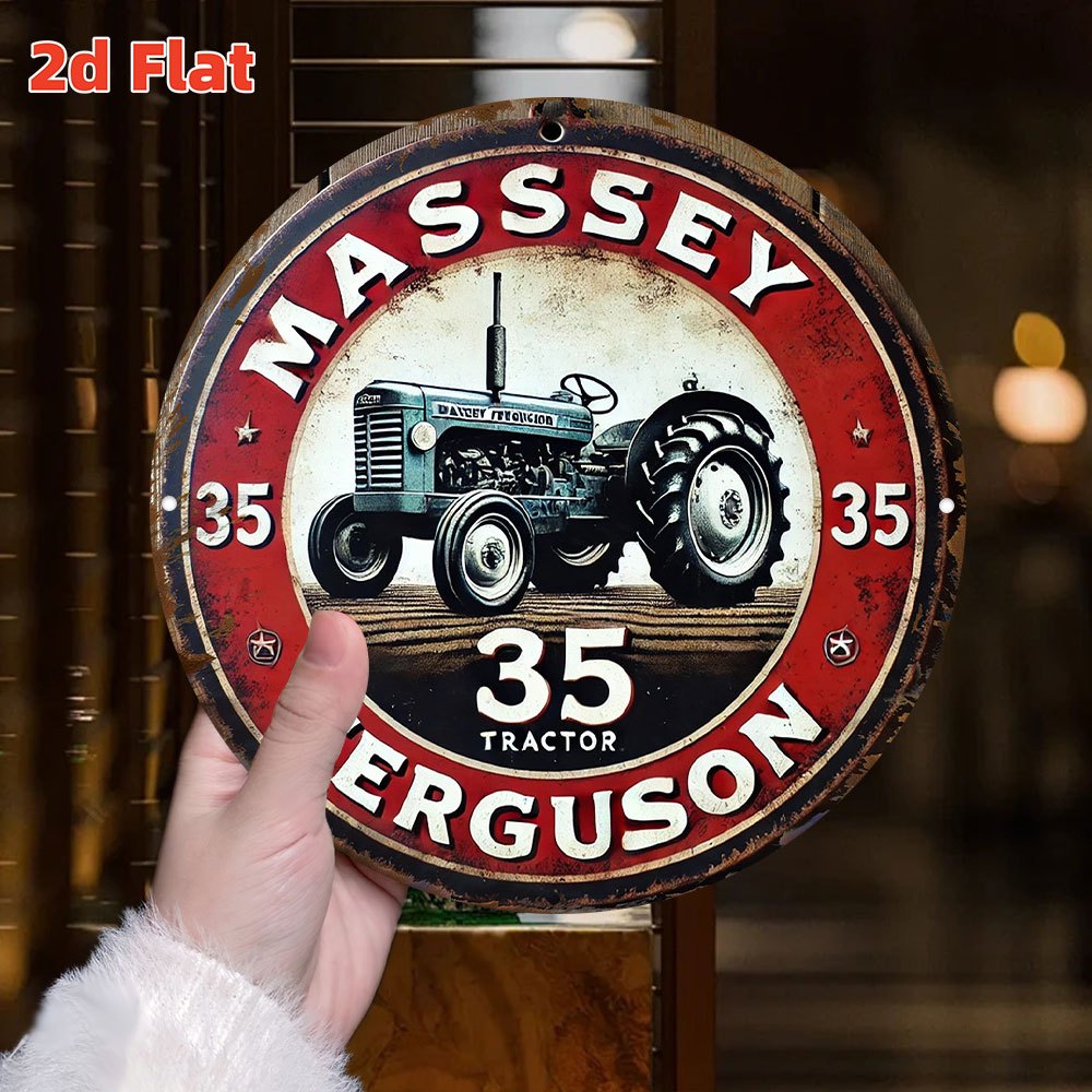 2D плоская круглая металлическ – обзор и цена Farming Agriculture Logo