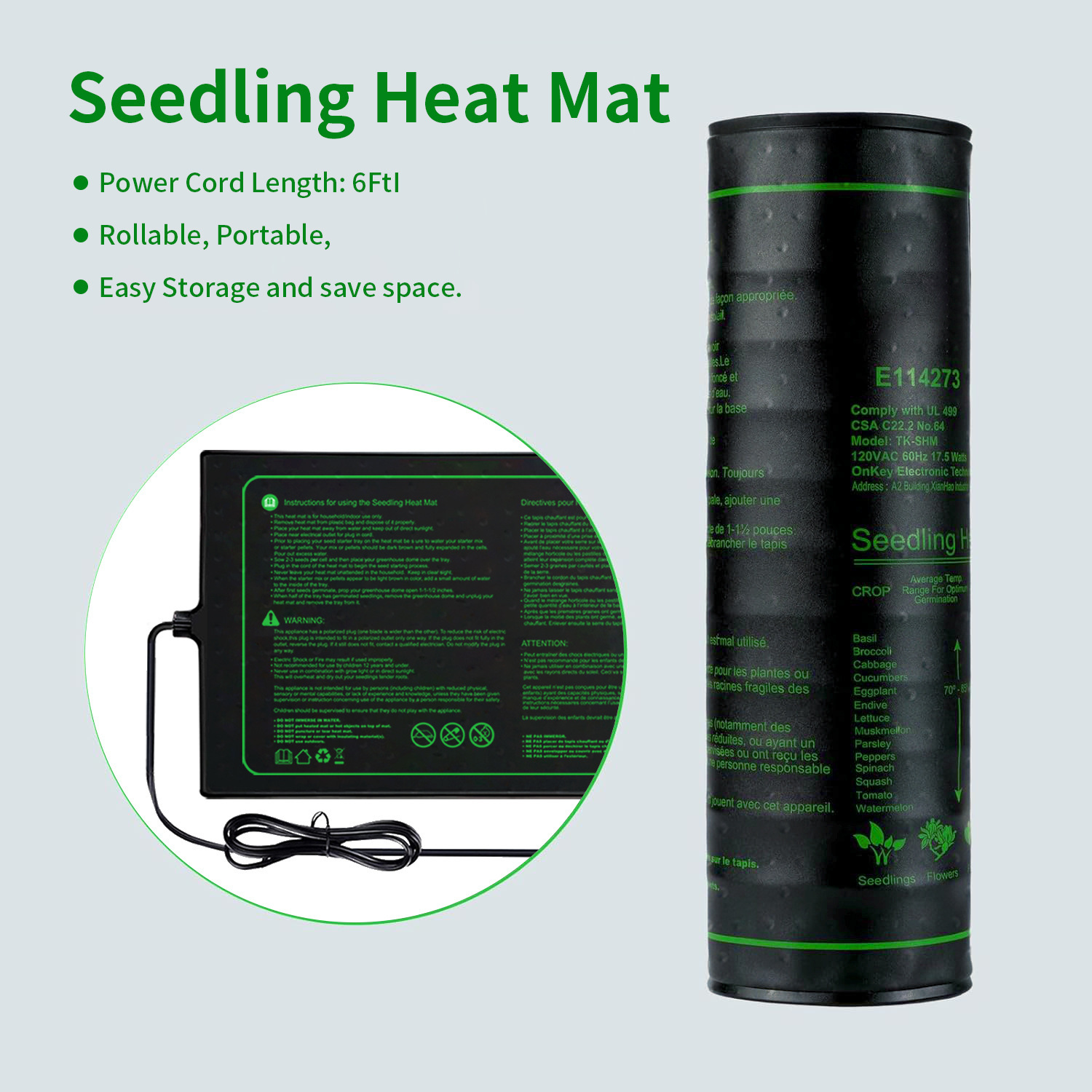 Двух упаковки, 20x10 дюймов, н – обзор и цена Seedling Heat Mat