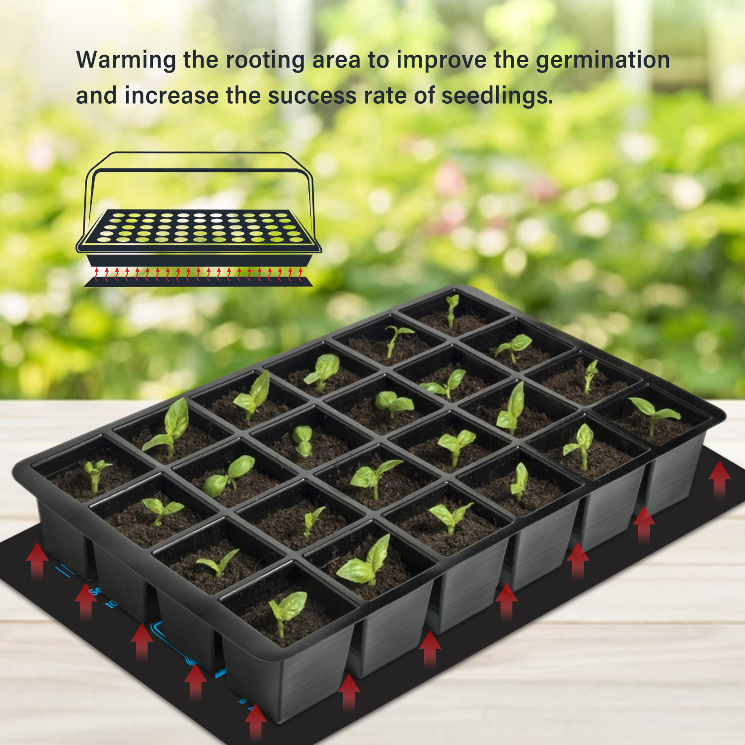 Водонепроницаемый греющий ковр – обзор и цена Seedling Heat Mat